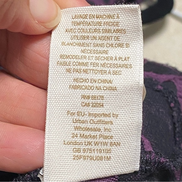 Free People Dress Women’s Size Small Black Purple Halter Swing Mini Dress - Picture 9 of 14